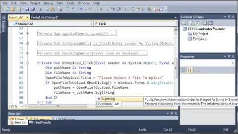 Visual Basic Tutorial   184   FTP Downloader Part 7 Uploading Files   YouTube
