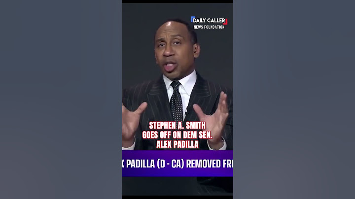 Stephen A. Smith GOES OFF On Dem Sen. Alex Padilla
