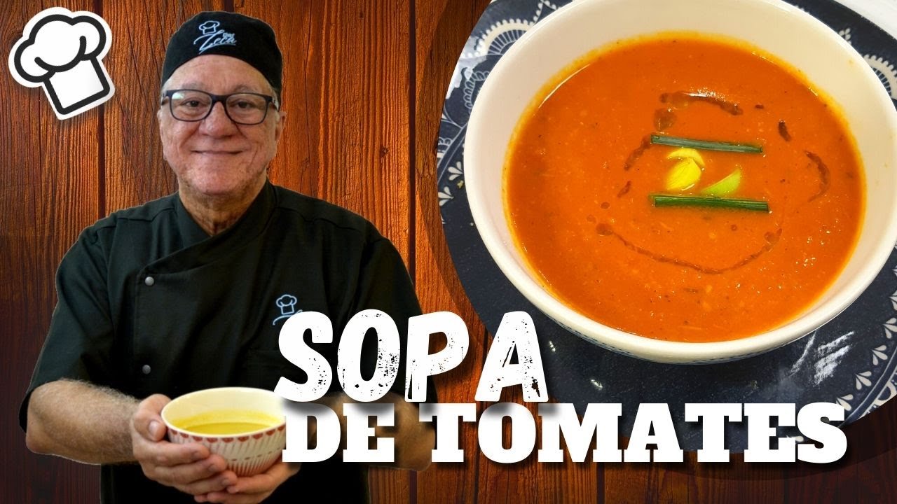Sopa de tomates Low Carb | Chef Zeca ensina!