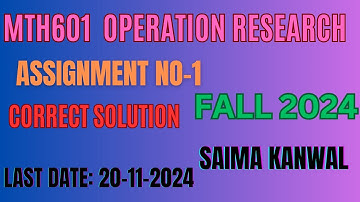 MTH601 assignment # 1 solution fall 2024 by saima kanwal| assignment mth601 fall 2024|Math Mentor