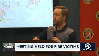 Meeting held for fire victims