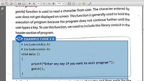 Lecture 3 | getch function | chapter 2 class 10th
