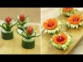 Cucumber decoration ideas | Garnish Food Ideas
