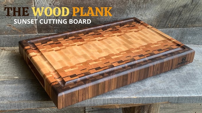Maple and Walnut Prep Size End Grain Cutting Board – Taryn Builds