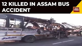 Massive Accident In Assam's Golaghat | Truck & Bus Collided 5 In The Morning Killing 12 People screenshot 2