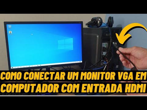 Vídeo: Como faço para conectar meu VGA a HDMI?