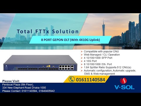 VLAN Management System in VSOL EPON OLT  (OLT to ONU) (T-030)