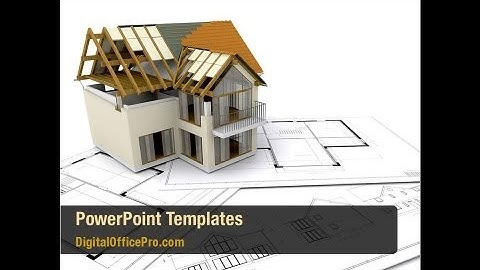 House Draft PowerPoint Template Backgrounds - DigitalOfficePro #05541