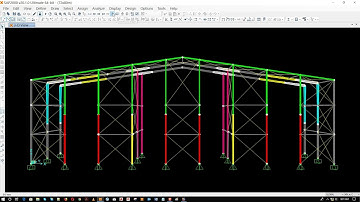 how to design steel structure with sap2000 part 01