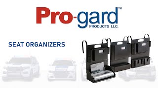 Pro-Gard Seat Organizers, Black ABS, Multi-Slotted, Open Slotted, Or With  Printer Deck, Portable Duty Gear Organizer Attaches To Vehicle Seat Back -  Dana Safety Supply