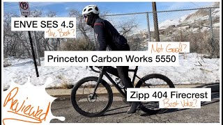 Enve SES 4.5 vs Princeton Carbon Works Dual 5550 vs Zipp 404 Firecrest - Test, Review, Comparison.