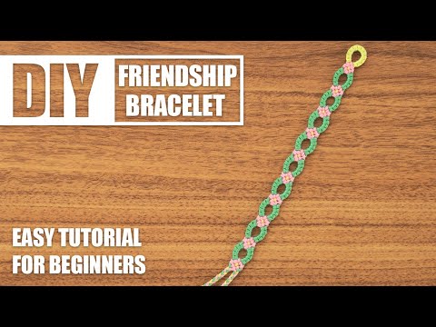 Simple Flower Friendship Bracelets * Moms and Crafters