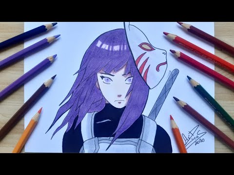 HOW TO DRAW HINATA HYUGA FROM NARUTO /// COMO DESENHAR A HINATA PEQUENA DE  NARUTO 