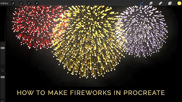 How to Make Fireworks in Procreate