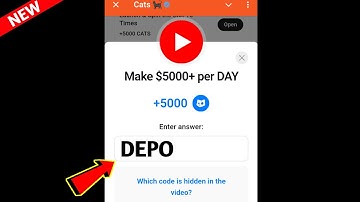 Make $5000+ per DAY Cats Code | Make $5000+ per Day cats video code today