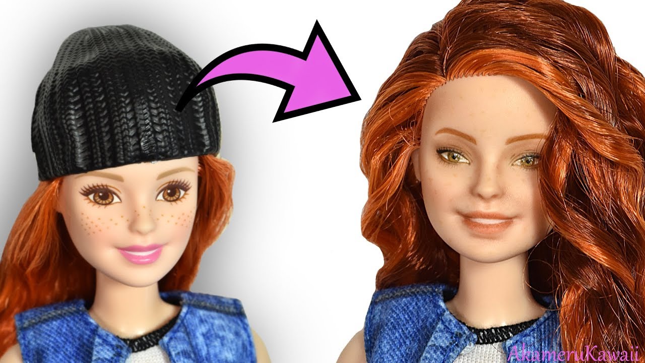 How To Redhead Fashionistas Barbie Doll Makeover Repaint Tutorial