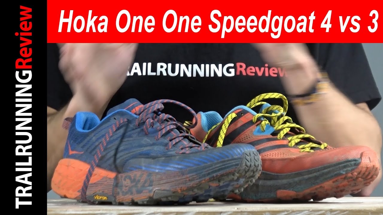 Hoka One One Speedgoat 4 vs Hoka One One Speedgoat - YouTube