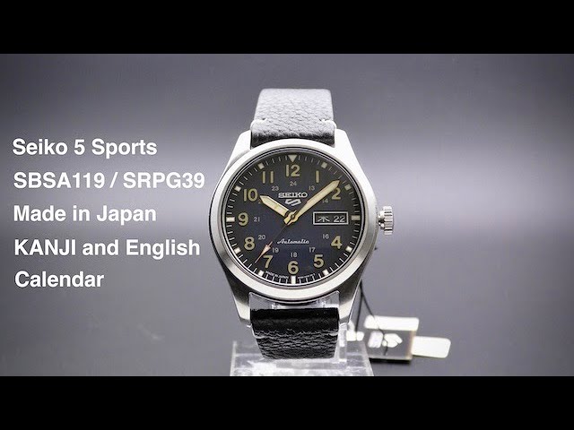 Seiko 5 Sports SBSA119 / SRPG39K Automatic Mechanical Made in Japan -  YouTube