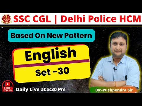English Most Expected Questions for Delhi Police Head Constable | Practice Series- 30 | Parmar SSC