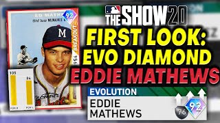 EVO Diamond! 92 Eddie Mathews First Look! MLB The Show 20 Diamond Dynasty (Ranked Seasons)
