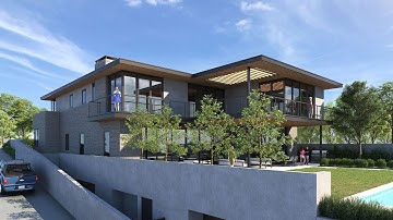 Quickviz | Residential - Two-family houses | Video Flythrough | Architectural 3d Rendering