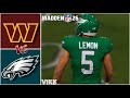 Commanders vs Eagles Simulation | Madden 27 Draft Rosters