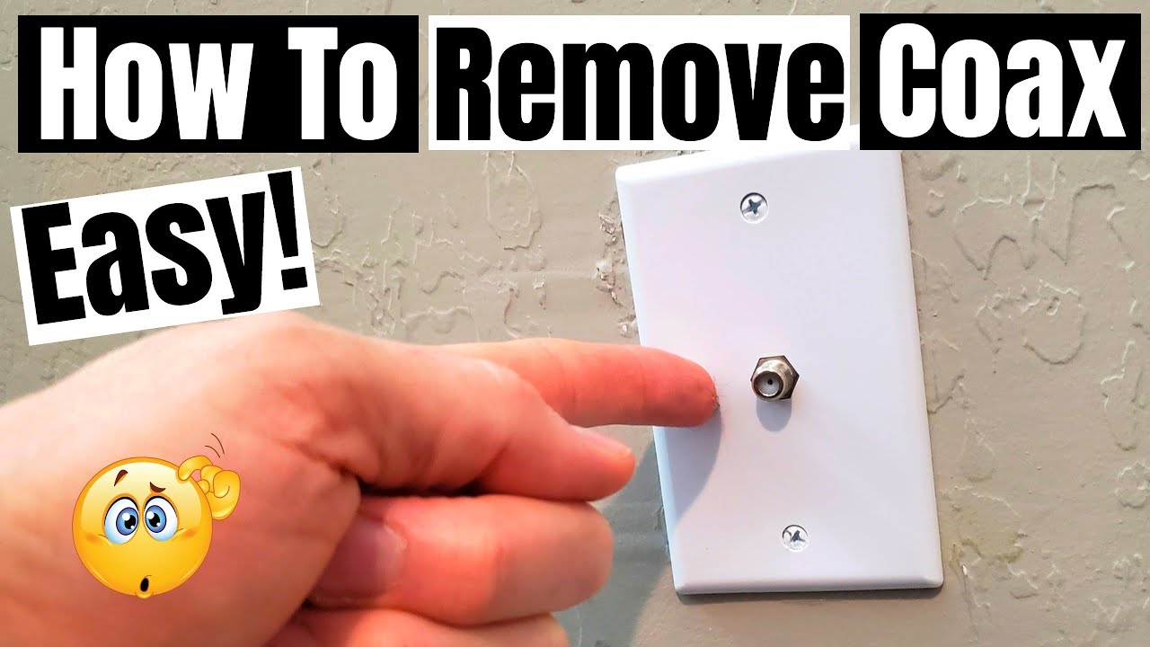 How To Remove An Outlet COAX OUTLET REMOVAL - HOW TO - YouTube
