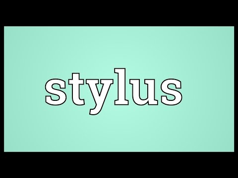 Video: Was ist die Definition von Stylus?