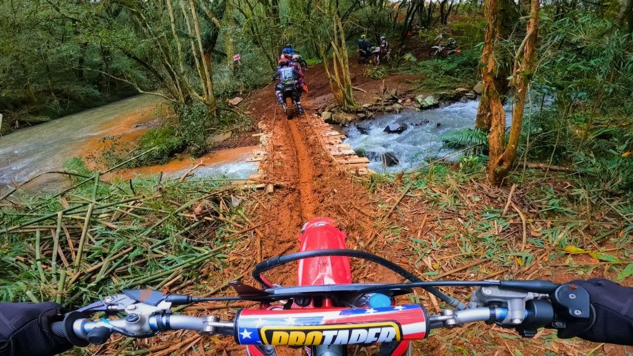 SÓ PARA LOUCOS ! LAMA BARRO E CHUVA, CRF 230 MINHA NOVA MOTO DE TRILHA - JABORA SANTA CATARINA...