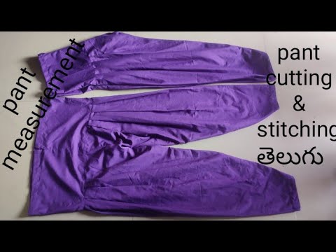 Pant cutting and stitching with measurement pant - YouTube