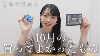 ミニマリストの10月買ってよかったもの｜George jensen｜サンサンスポンジ｜ふるさと納税