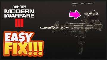 Easy Fix WSP-9 [Magnification Scope Attachment] Forged Challenge MW3 *BUGGED*