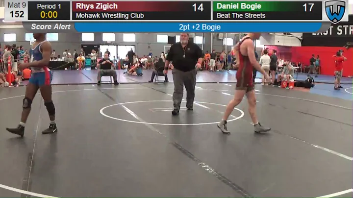 2378 Junior Men 152 Rhys Zigich Mohawk Wrestling C...