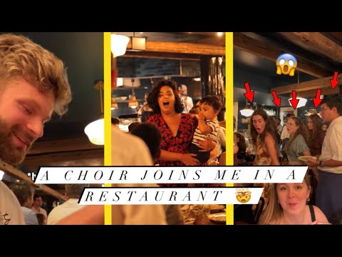 An Opera Singer and a CHOIR join me in a French Restaurant 🤯