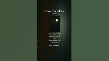 Thumbnail of Never Think of You (Except When I Do) Original AI Song