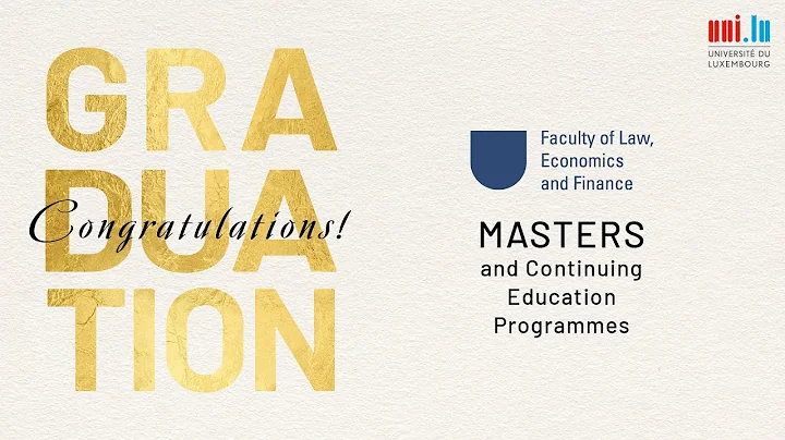 uni.lu 2025 Masters' Graduation Ceremony - Faculty of Law, Economics and Finance
