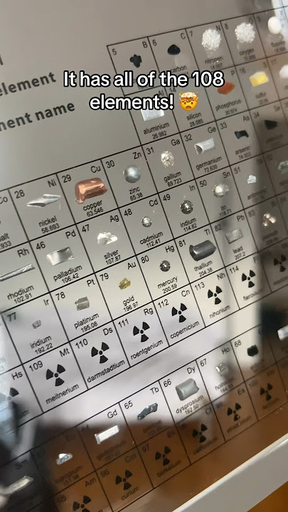 Periodic table with real elements 🤯