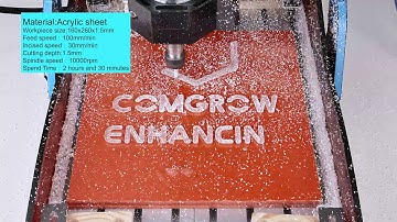 Engrave on Acrylic Sheet with ROBO CNC