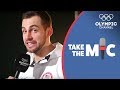 Chris Mazdzer reacts to his Luge runs from PyeongChang 2018 | Take the Mic