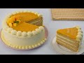 Mango Cake With Easy Frosting Recipe (No Whipping Cream)