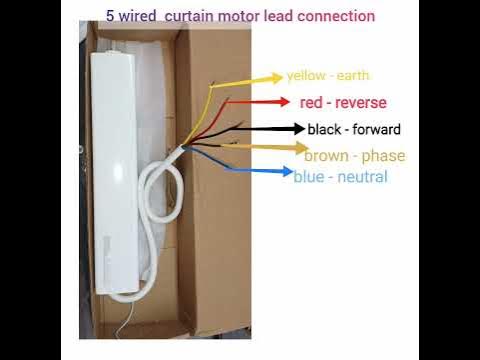 5 WIRIED CURTAIN MOTOR CONNECTION - YouTube