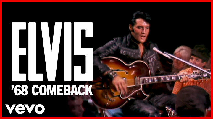Elvis Presley - Trying To Get To You ('68 Comeback Special)