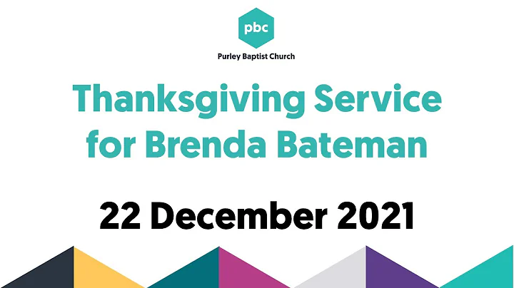 Brenda Bateman  - Thanksgiving Service