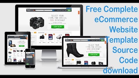 Complete eCommerce Website Template Source Code ( Review Video )