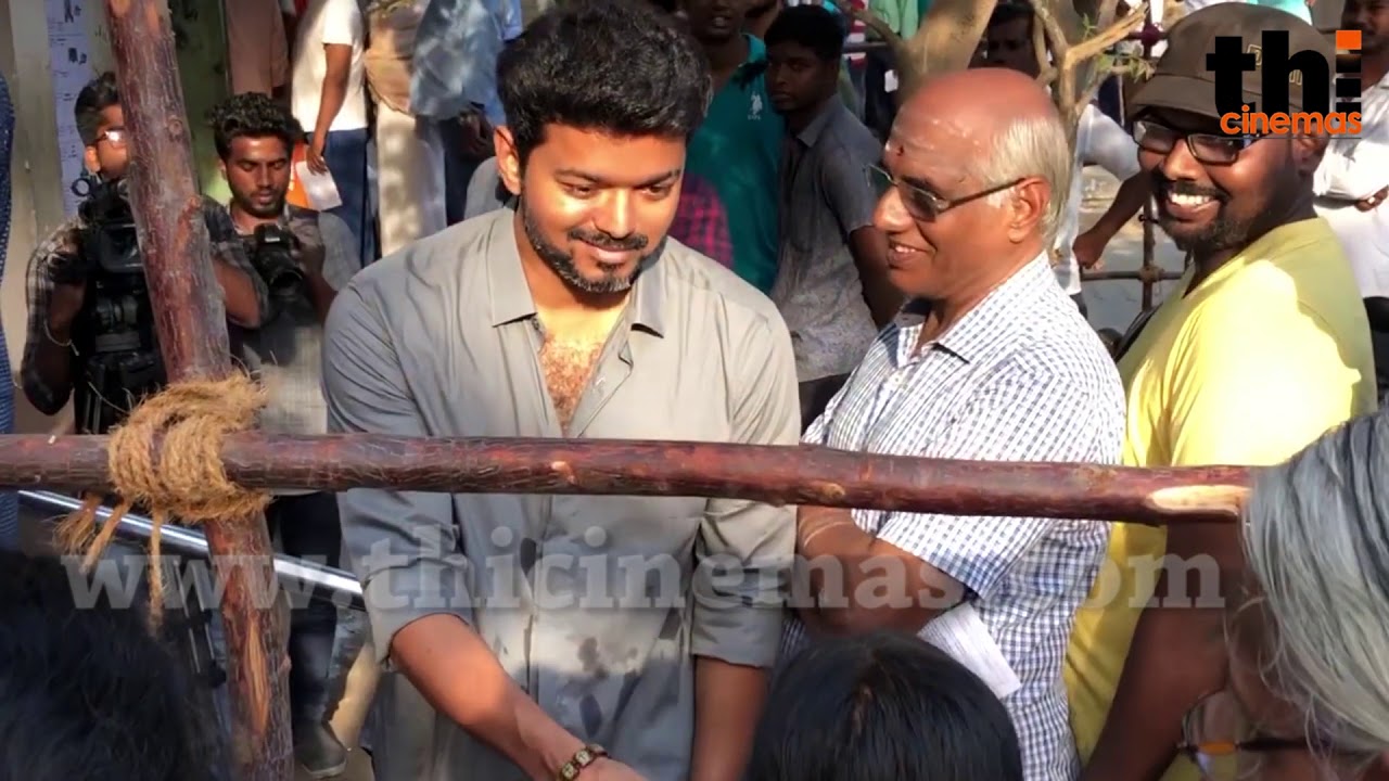 Actor Vijay Cast His Vote After Standing In Long Queue | Parliment Election 2019