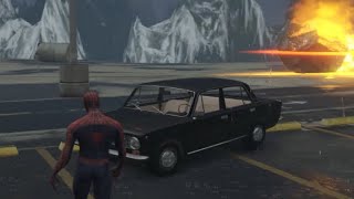 CAN SPIDERMAN SURVIVE ARMAGEDON? | SPIDERMAN VS TSUNAMI | GTA V Mods #shorts #myfirstshorts #hindi