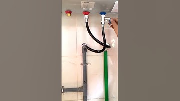 Hướng dẫn lắp bình nước nóng và máy giặt