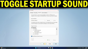 How To Enable or Disable the Startup Sound on Windows 11