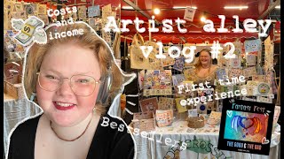 Artist Alley Vlog #2 | ‍♀Fantasy Fest! | Complete  financial transparency + bestsellers & setup