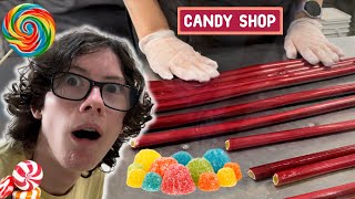 HOW IS CANDY MADE? Visiting The Candy Maker  Family Road Trip Part 1